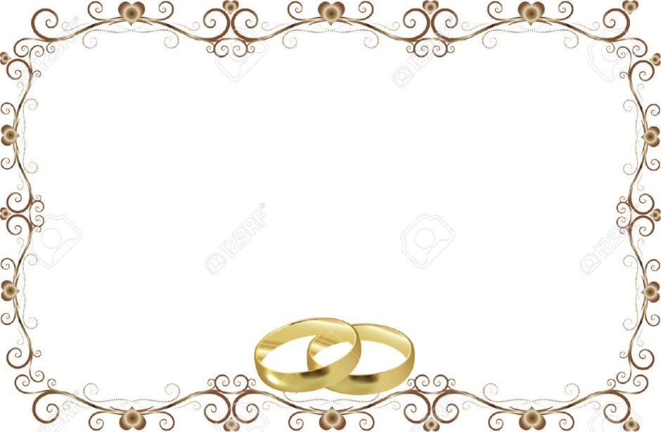 Рамка Свадебная с кольцами