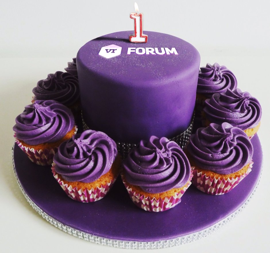 Торт фиолетово сиреневый