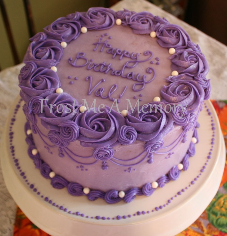 Красивые торты на день рождения сиреневый
