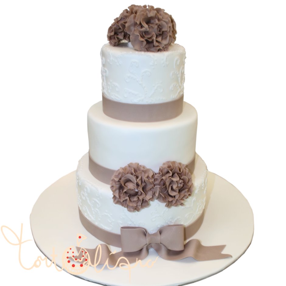 Торт на 4 годовщину свадьбы льняная тема