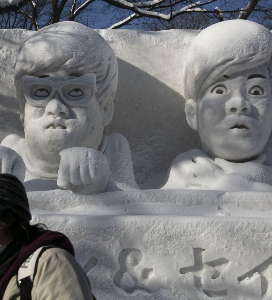 Фестиваль снега в Саппоро, Хоккайдо рисунок