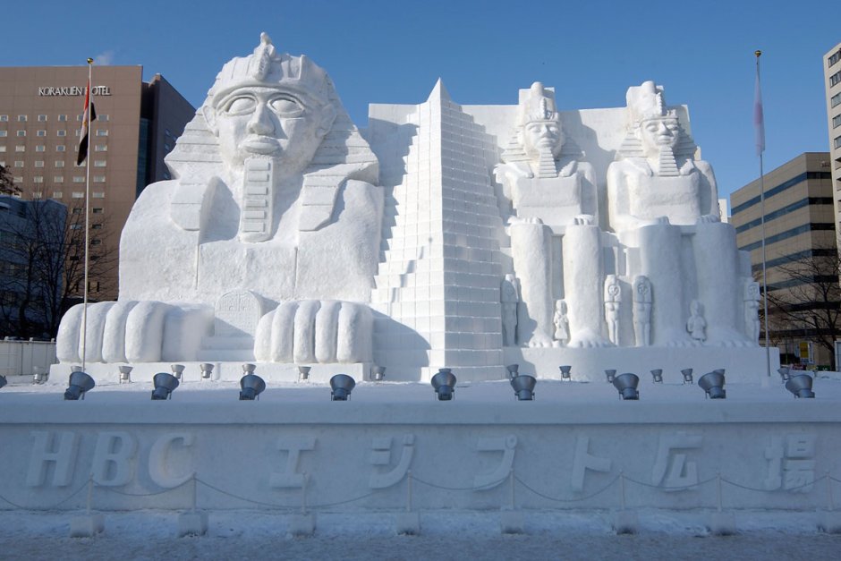 Ледяные скульптуры Японии