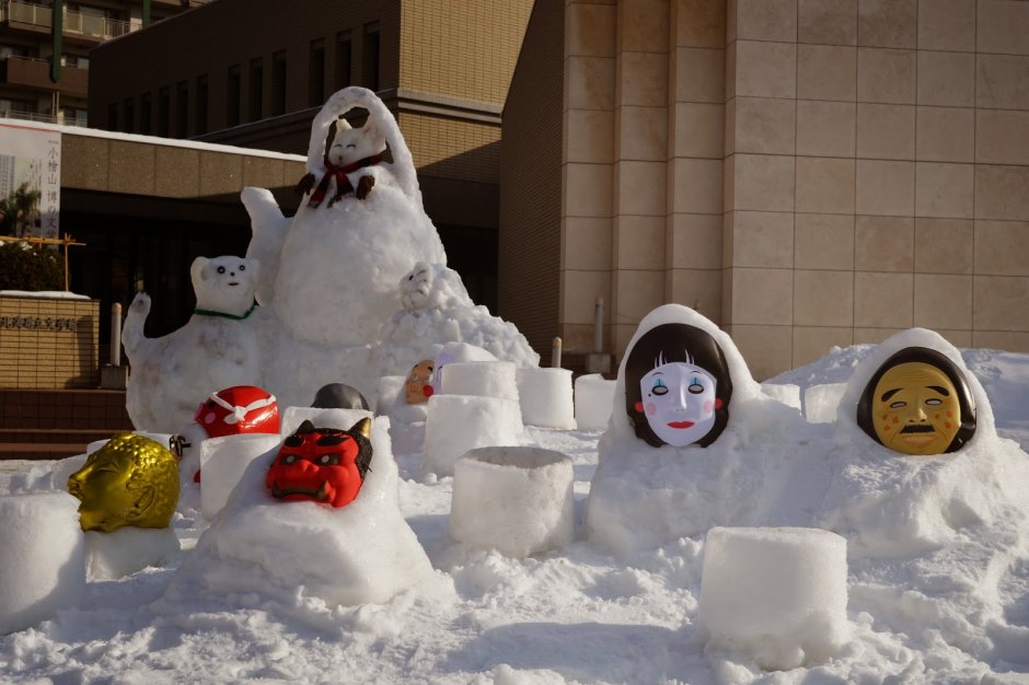 Снежный фестиваль в Японии