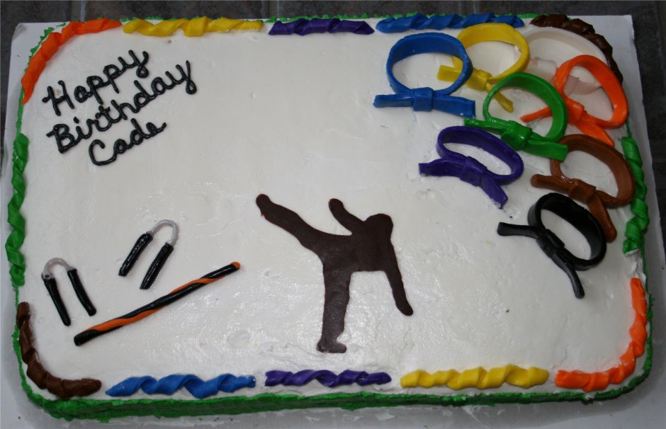 Торт для каратиста мальчика 7 лет
