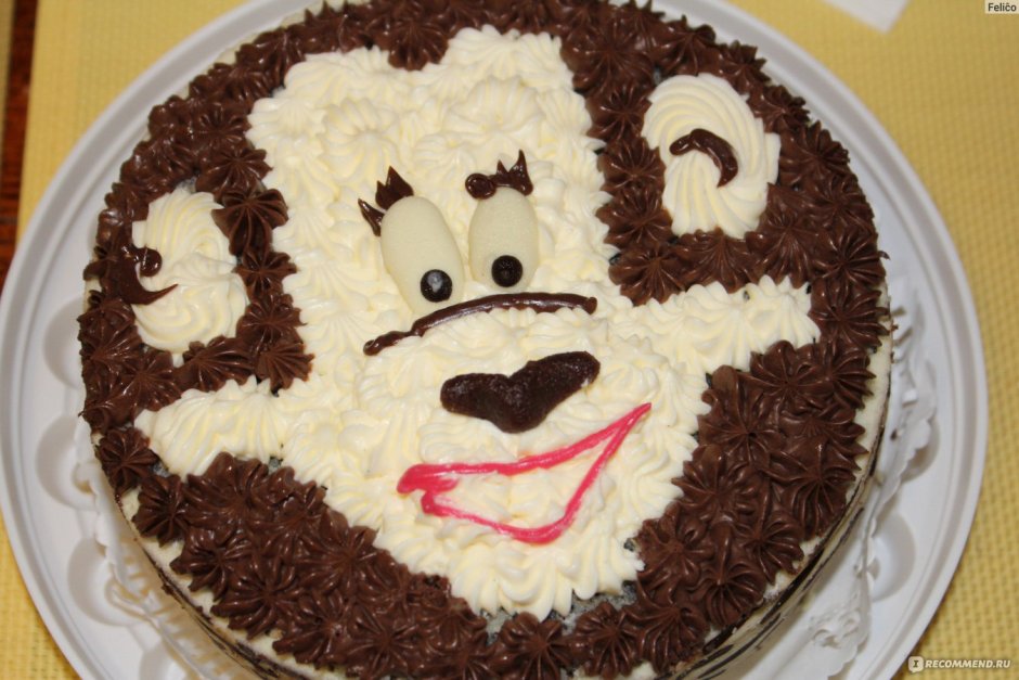 Торт зоопарк от Палыча обезьяна