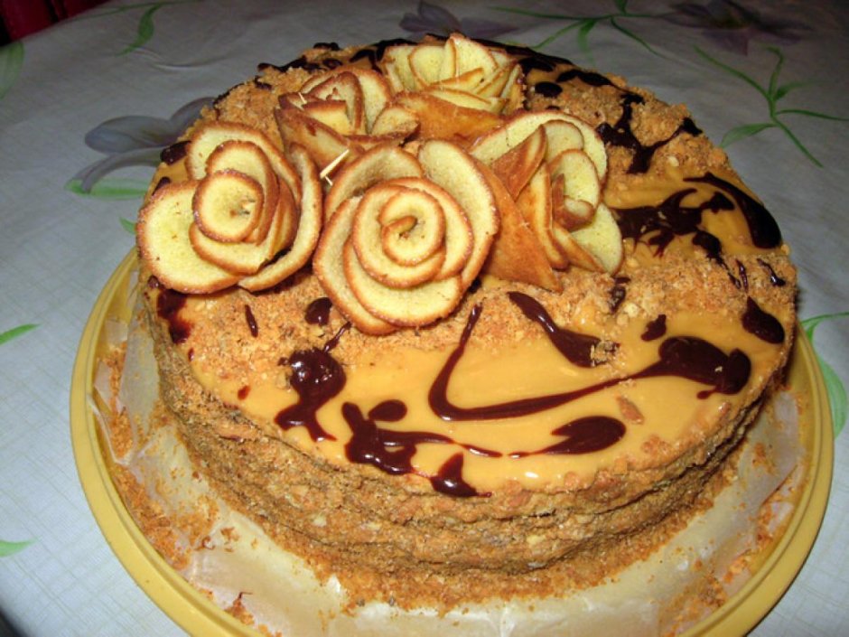 Торт Наполеон кокосовый
