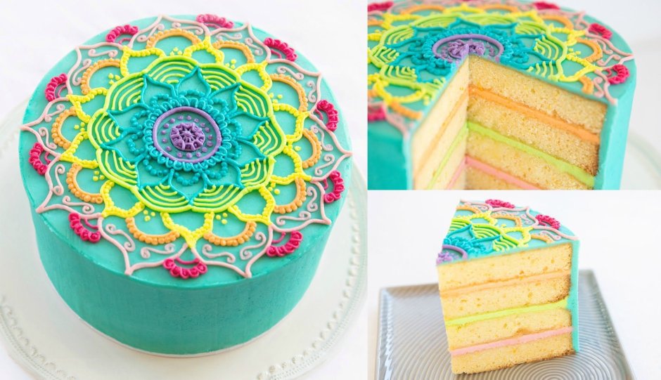 Украсить торт цветным сахаром