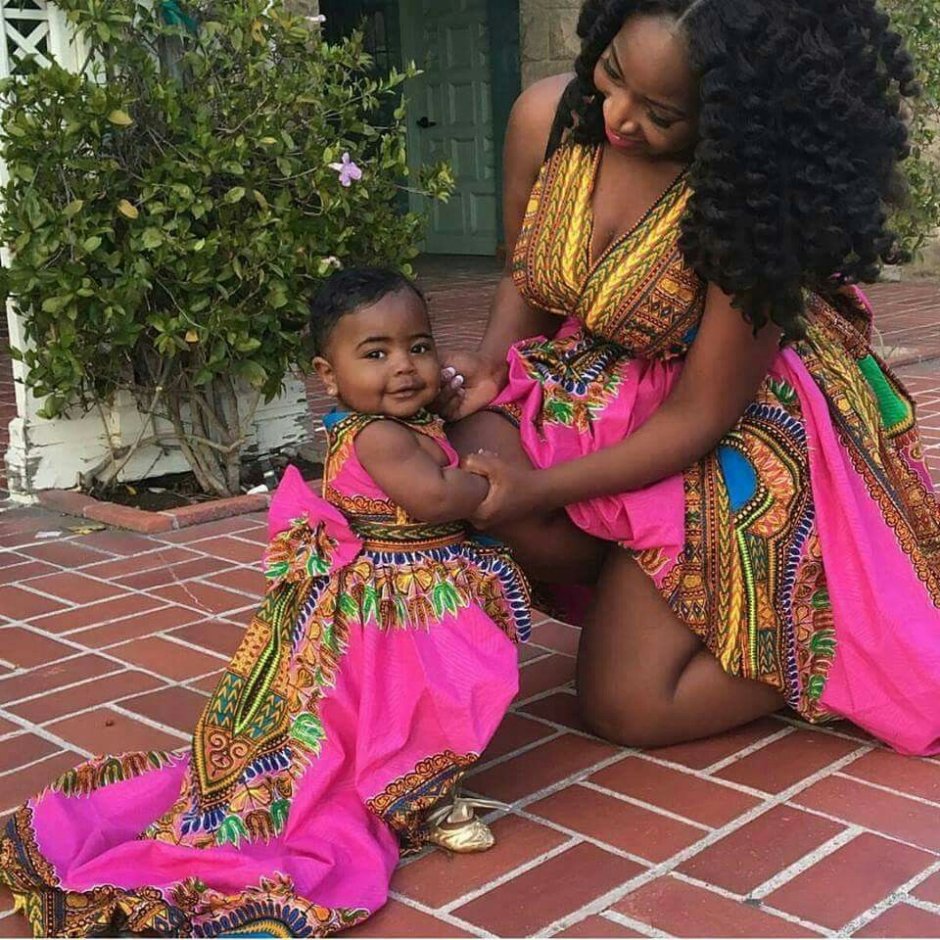 Африканка с ребенком