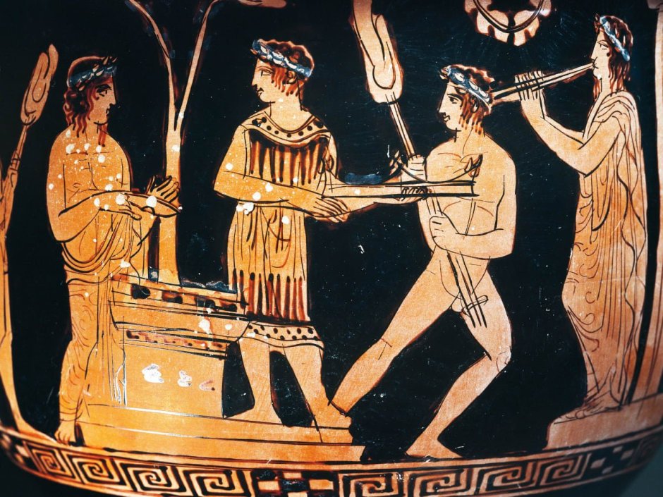 Древнегреческая вазопись Афродита