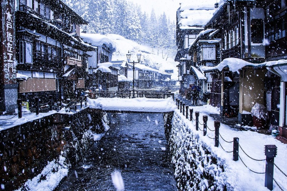 Ямагата Кен Япония зима