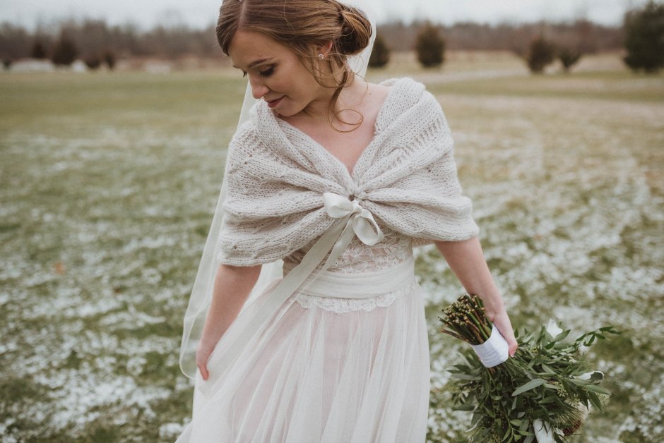 Свадебное болеро с длинным рукавом сетка айвори