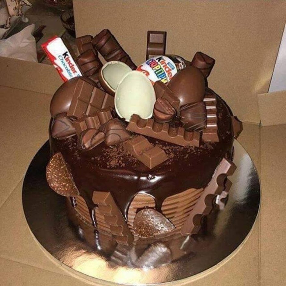 Шоколадный торт на день рождения мальчику