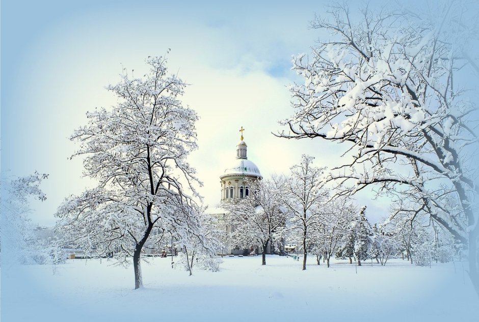 Новоиерусалимский монастырь зима