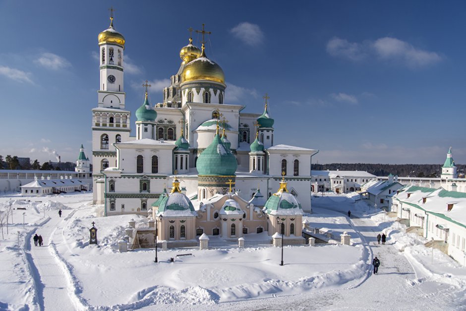 Новоиерусалимский монастырь зимой Рождество