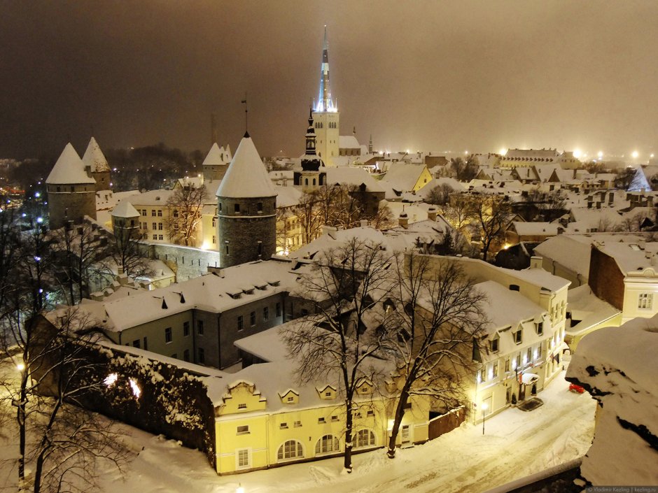 Эстония Таллин зима
