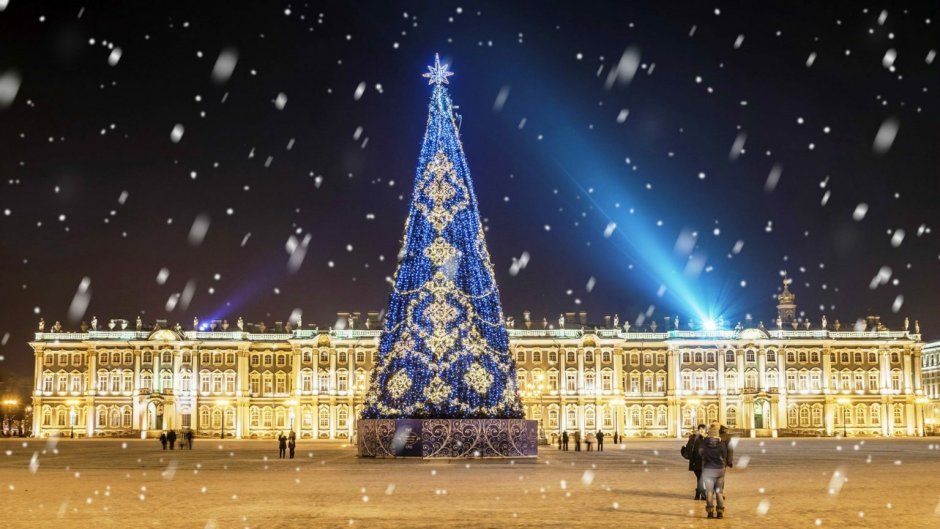 Новогодний Питер Дворцовая площадь