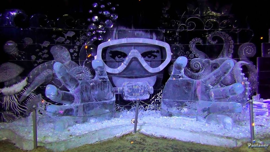 Ледяные скульптуры в Питере 2017