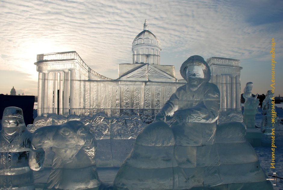 Петропавловская крепость ледяные фигуры 2022