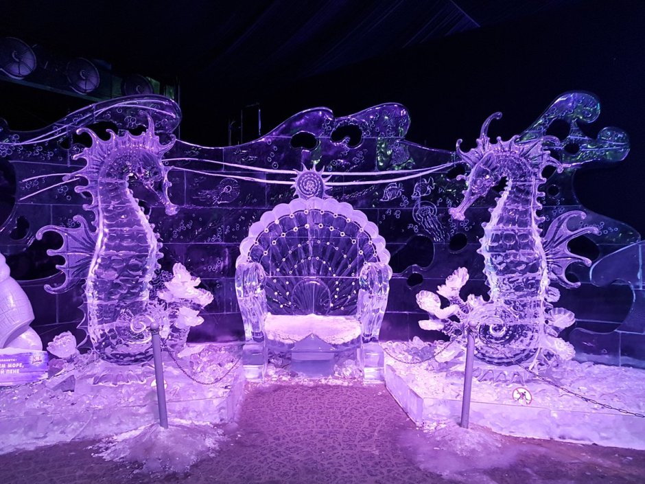 Ледяные скульптуры в Санкт-Петербурге 2022 Петропавловская