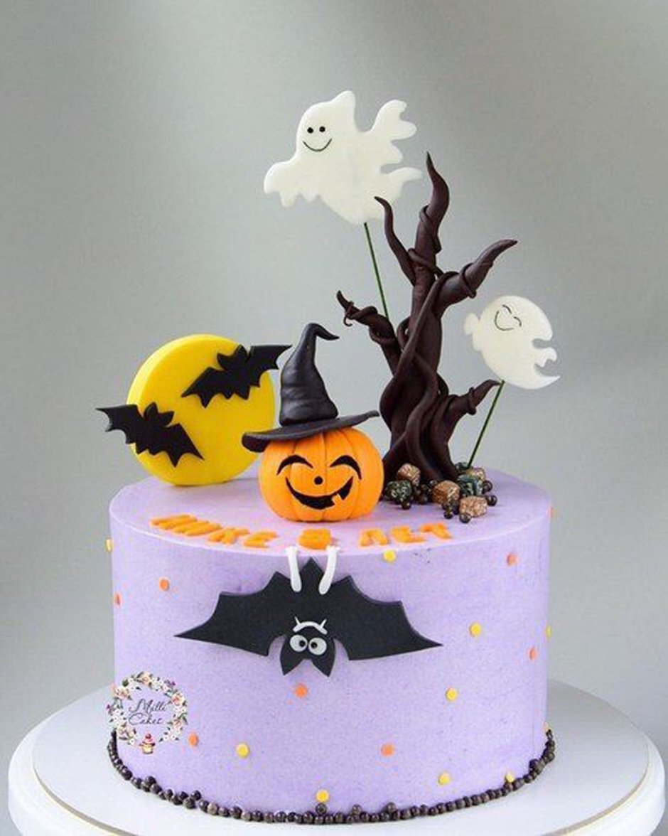Декор торта на Хэллоуин