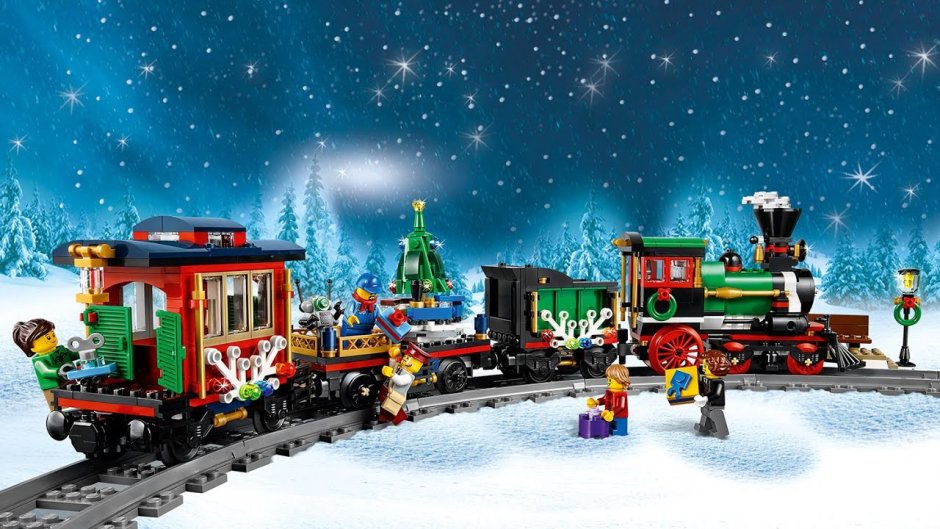 LEGO creator «зимний праздничный поезд»