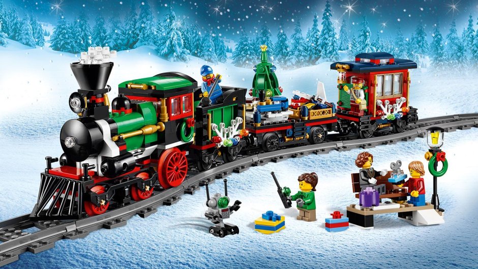Конструктор LEGO creator 10254 зимний праздничный поезд