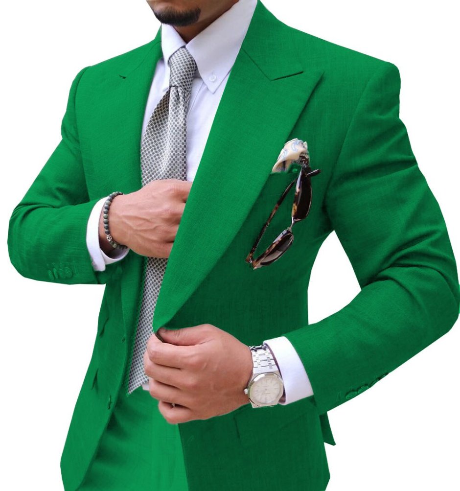 Темно зеленый пиджак