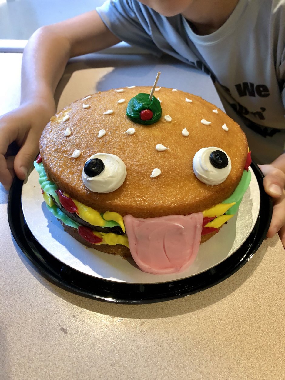 Торт гамбургер мужу на день рождения