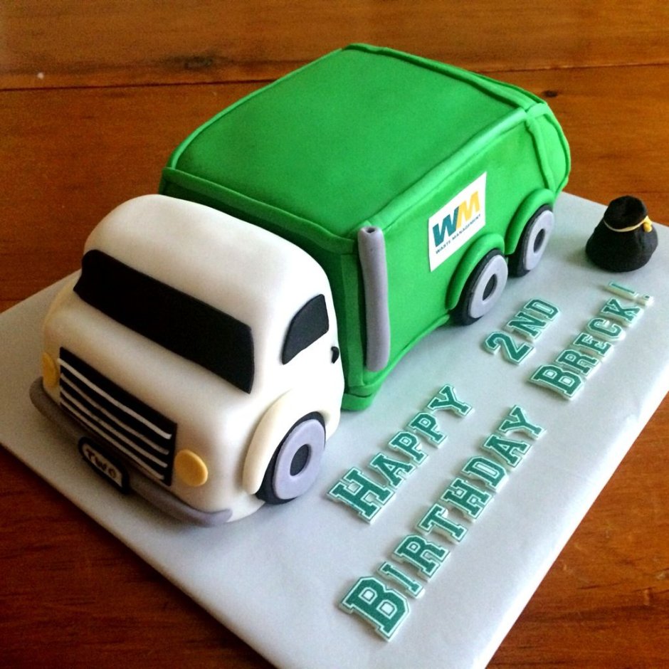 Детский торт с грузовиком