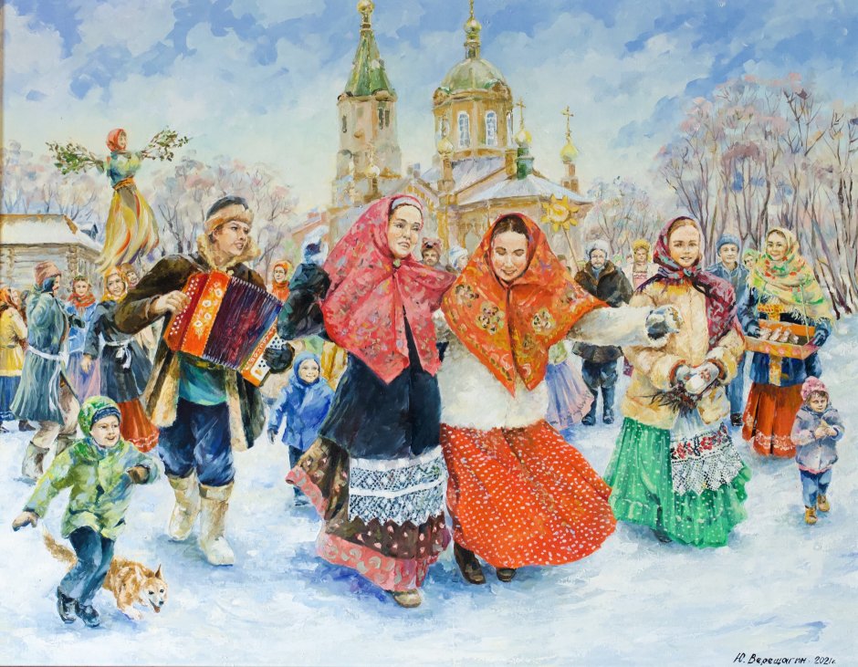 Картины русских художников Веселые гулянья