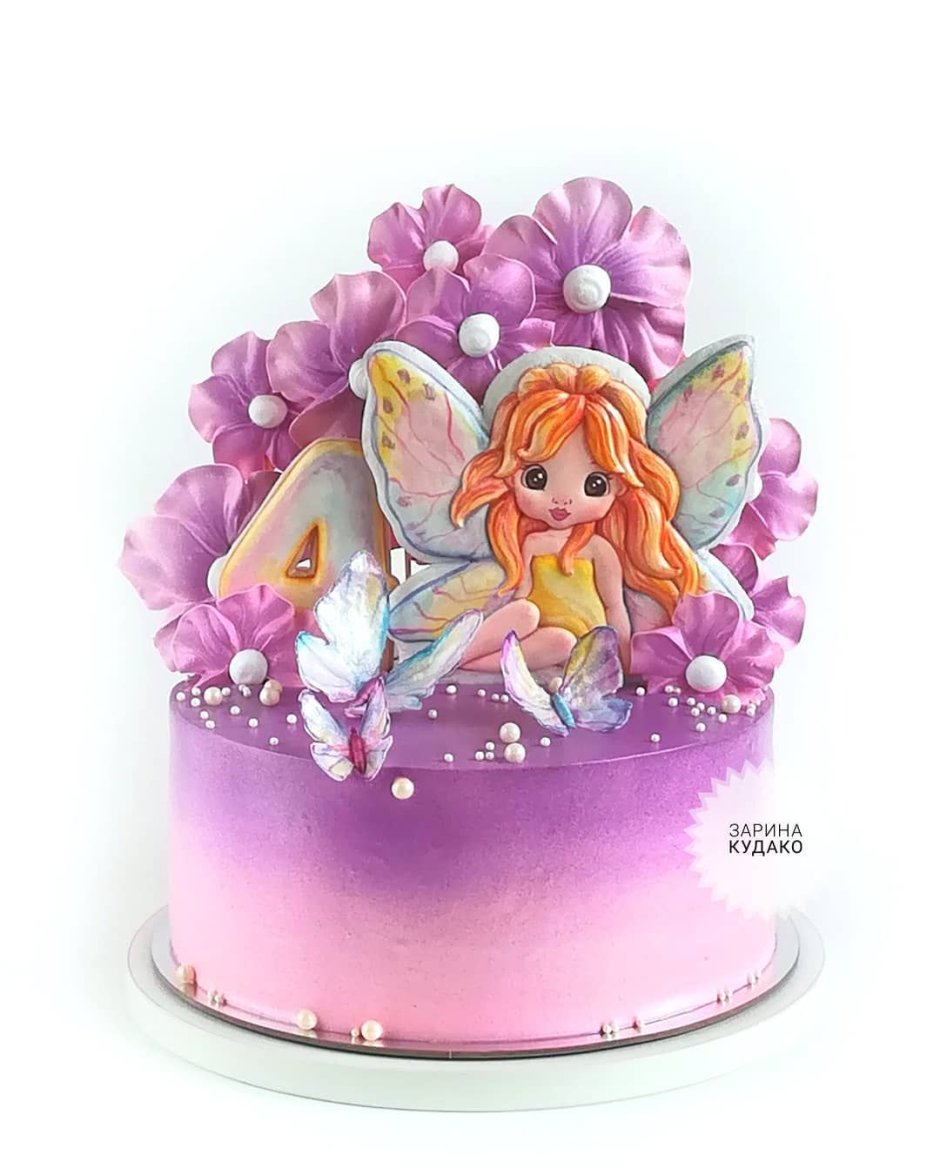 Детский торт с феями