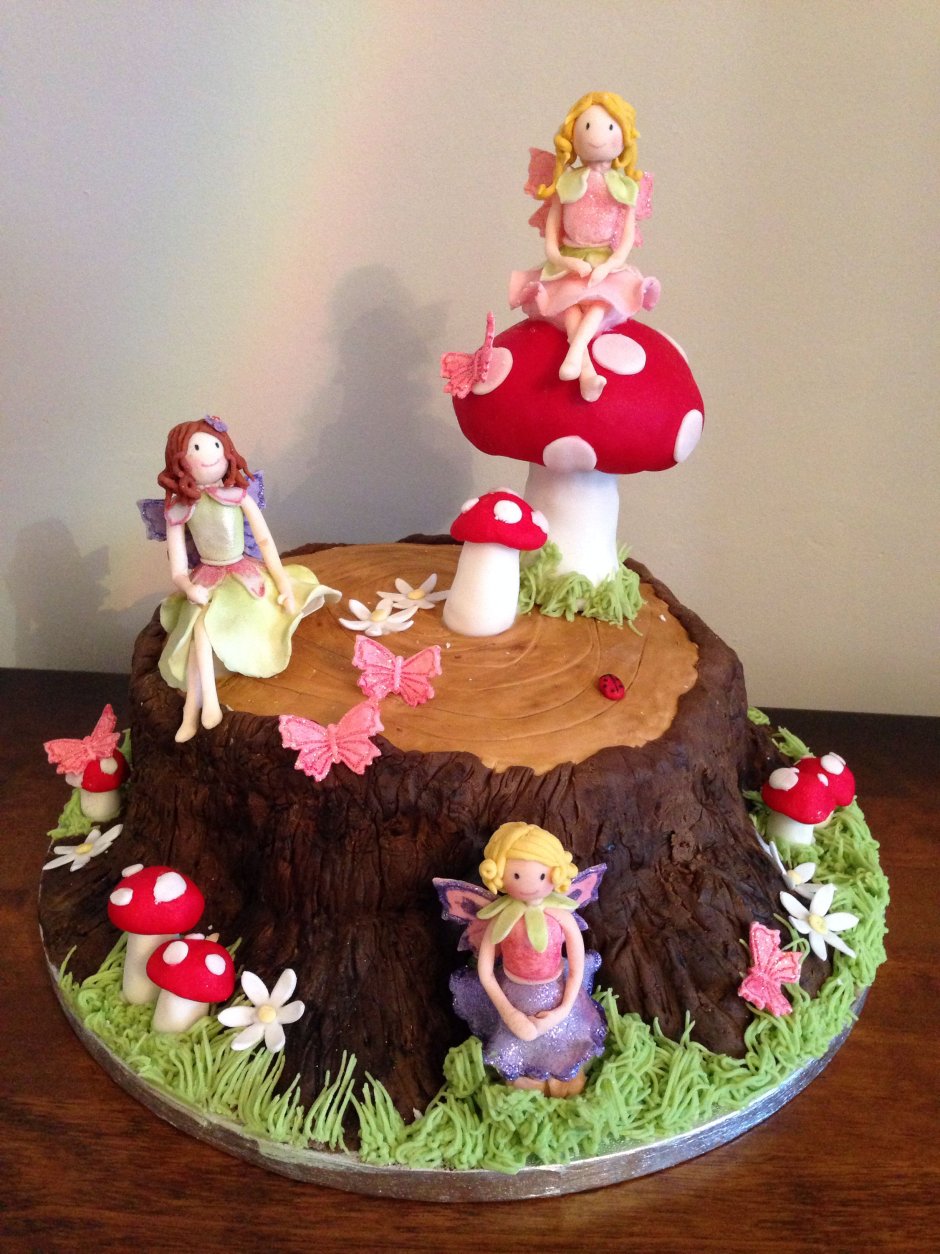 Детский торт с феями