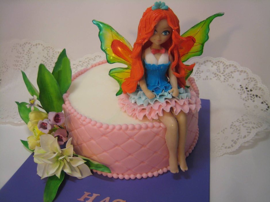 Торт с феями для девочки