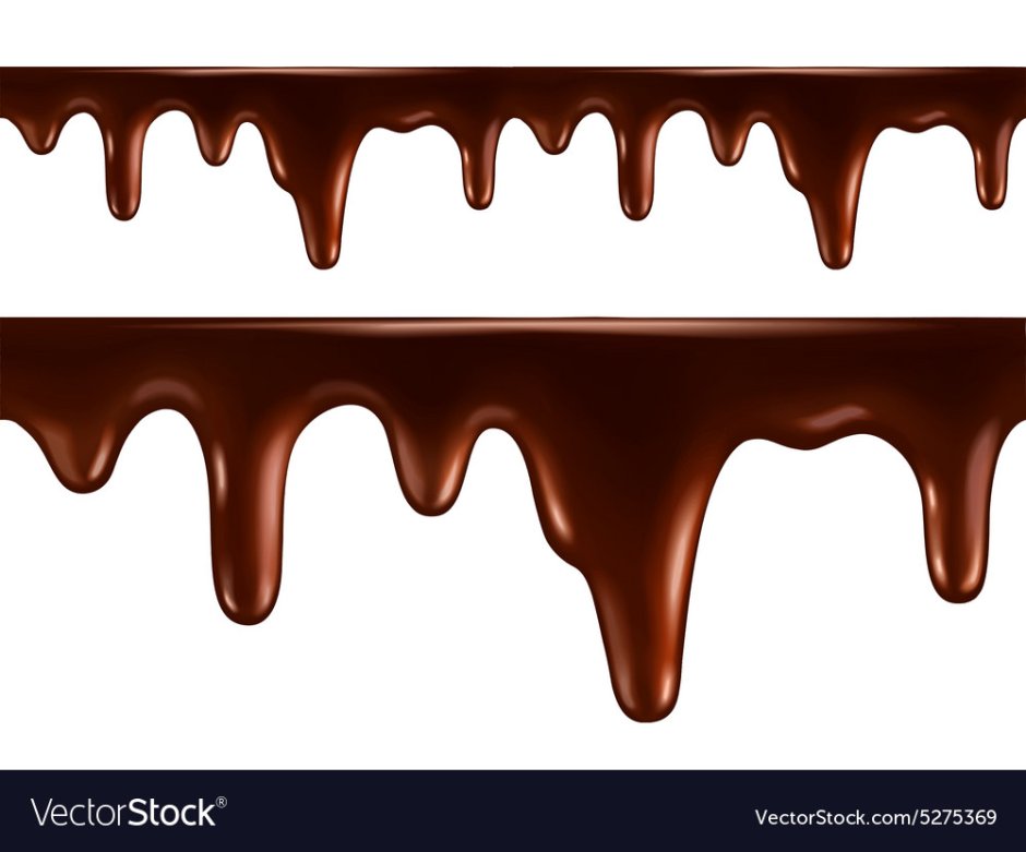 Расплавленный шоколад вектор
