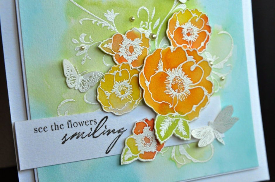 Цветы для открыток Скрапбукинг