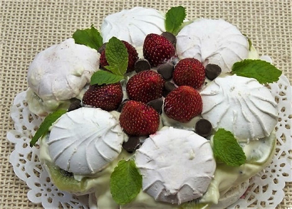 Декор торта зефиром