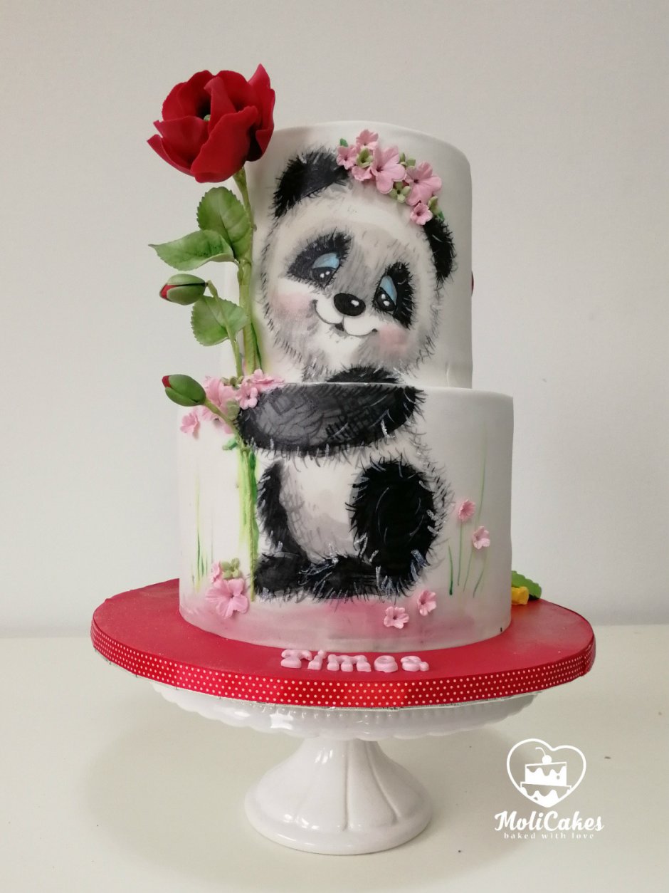 Тортик в виде панды