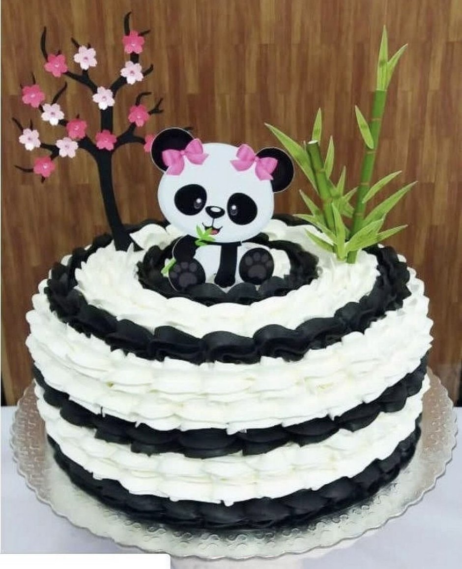 Пирожное в виде панды