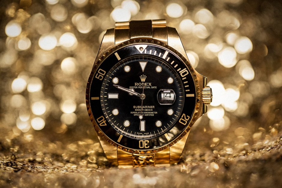 Golden watch Rolex