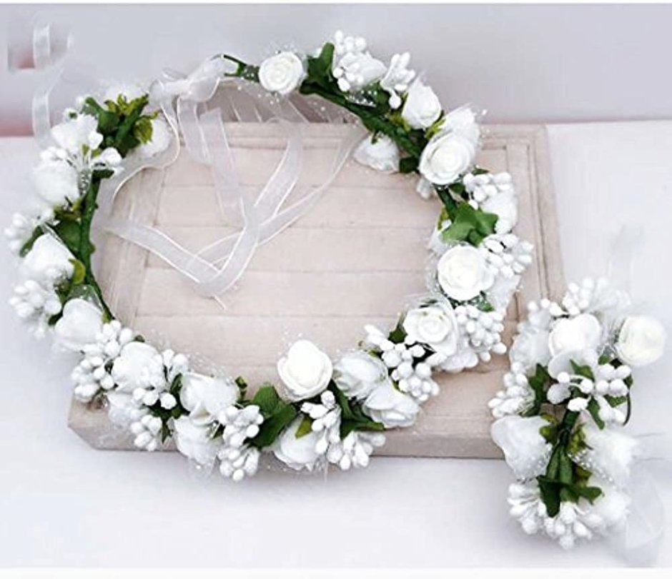 Венки для невесты из искусственных цветов