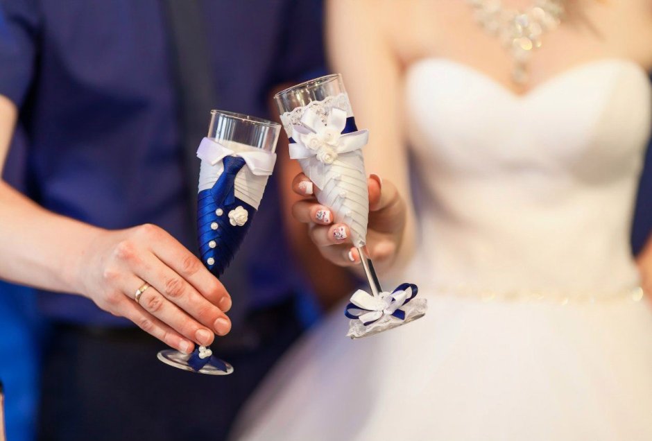 Бокалы на свадьбу для жениха и невесты