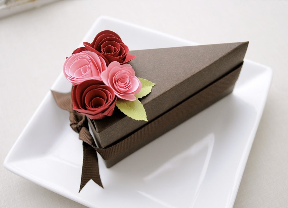 Коробочки для подарка в виде торта