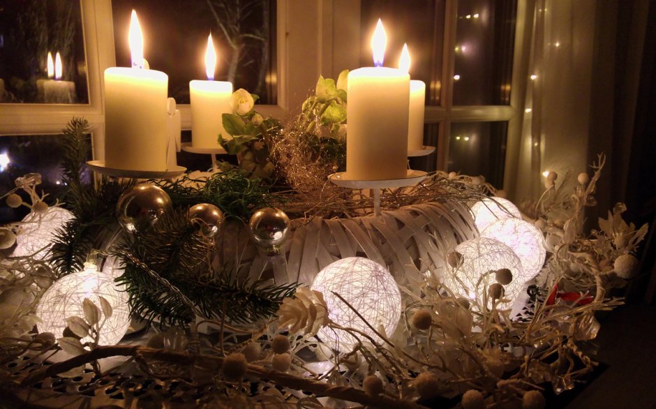 Рождество в Германии адвент свечи