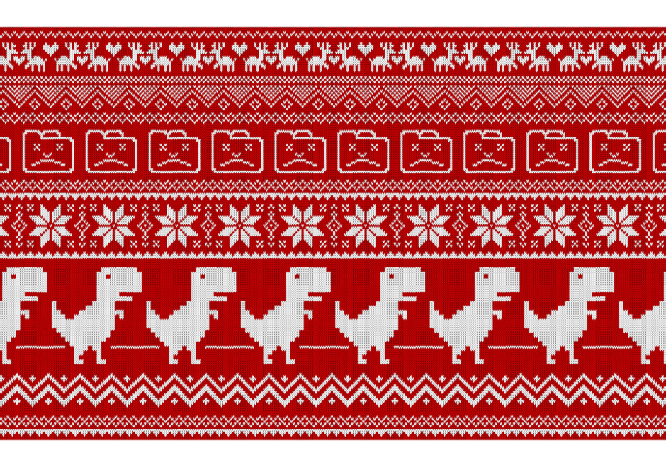 Узор новогоднего свитера