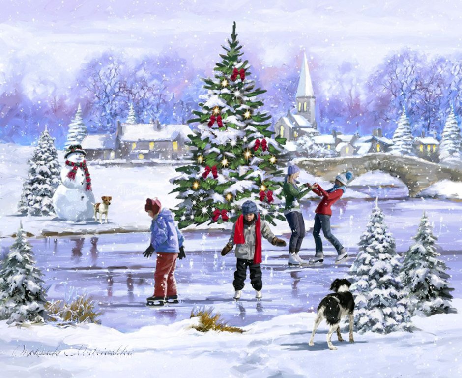 Рождественские картины Ричарда Макнейла