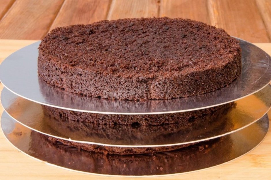 Шоколадный бисквит для торта