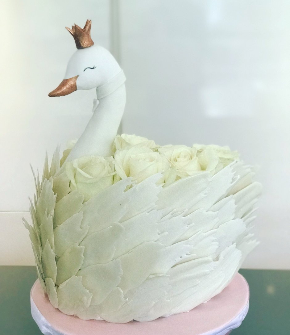 Торт с птичками на свадьбу