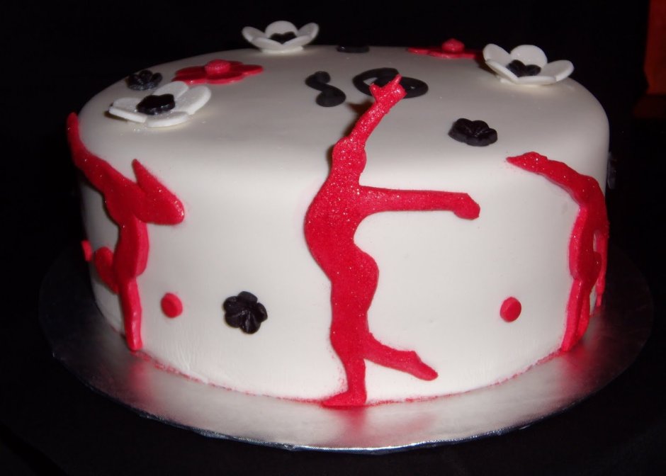 Спортивный торт для девочки