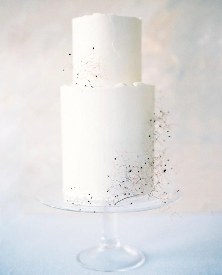Торт свадебный белый Минимализм