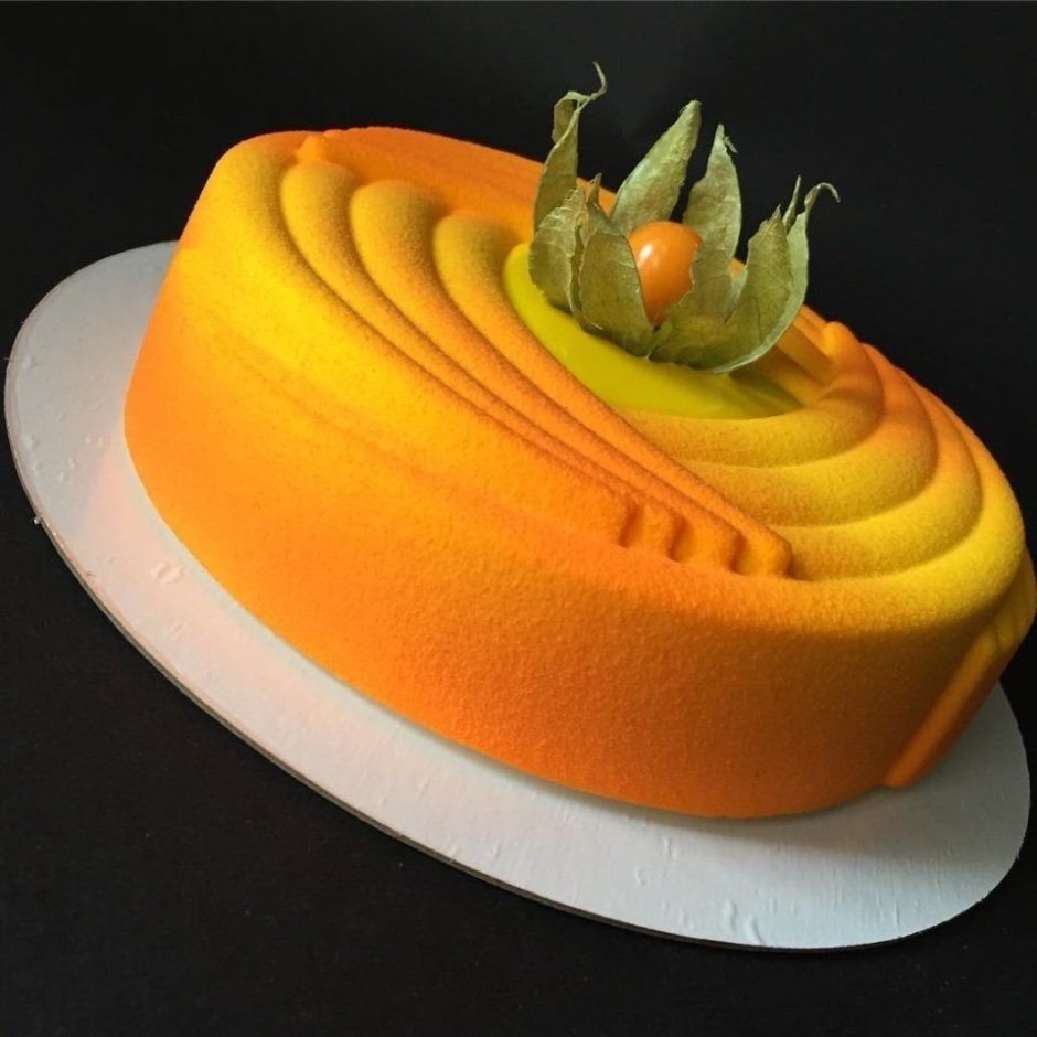 Декор торта манго маракуйя